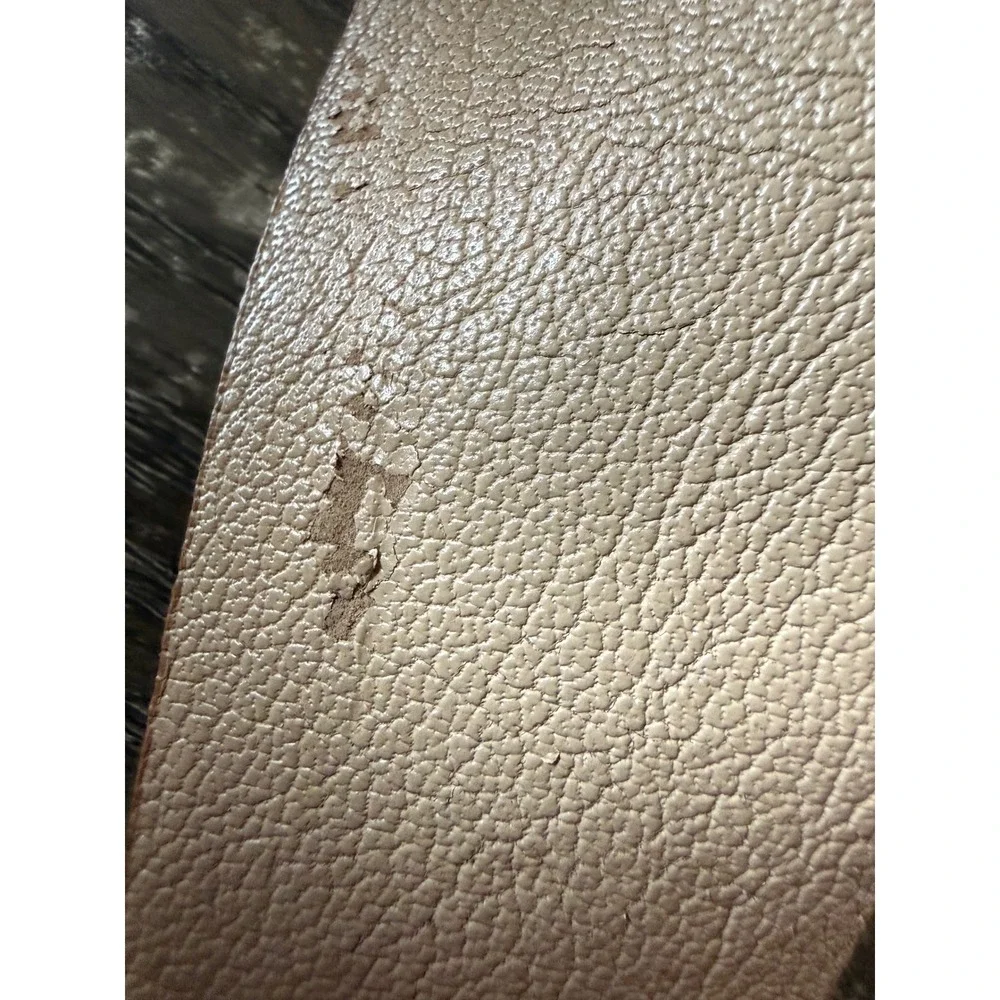 Cara New York Tan Lizard Embossed Waist Belt Cream Accents BL-11145